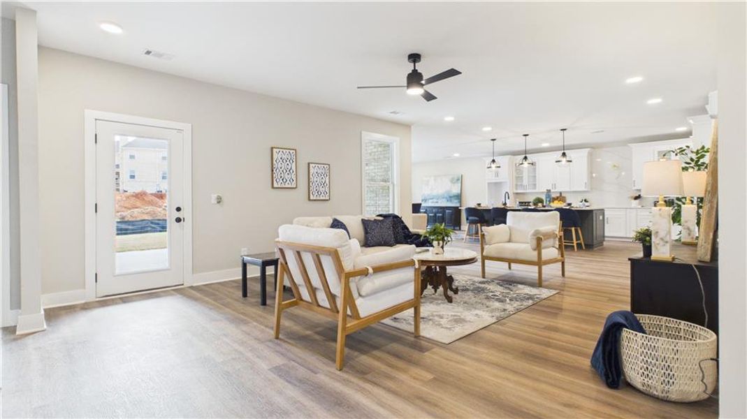 Furnished interior view inside a new home in , Atlanta (Image 12).