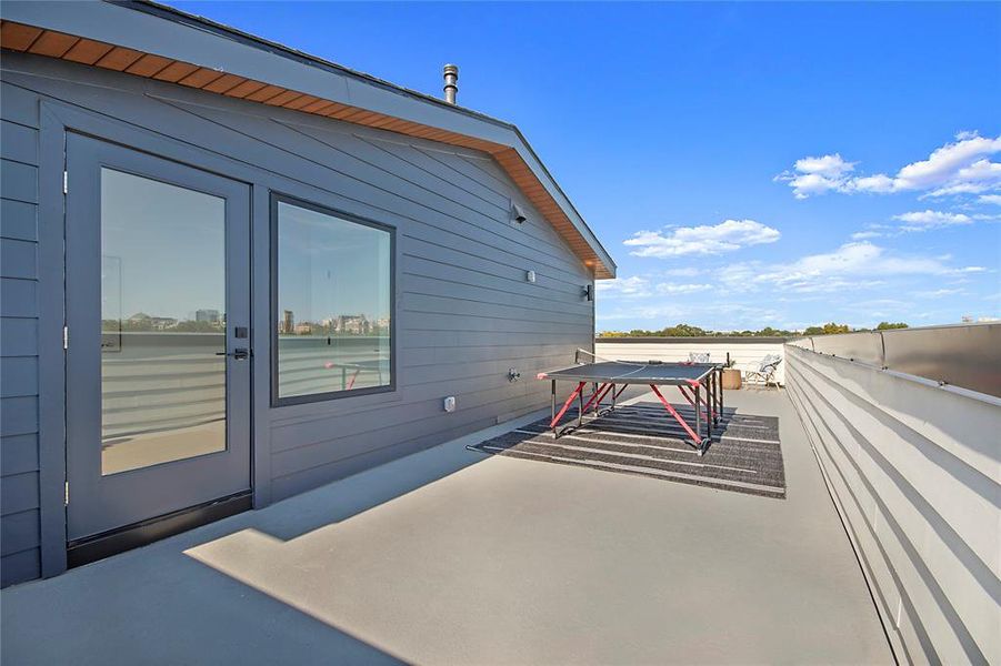 View of side of property with a patio area View of side of property with a patio area