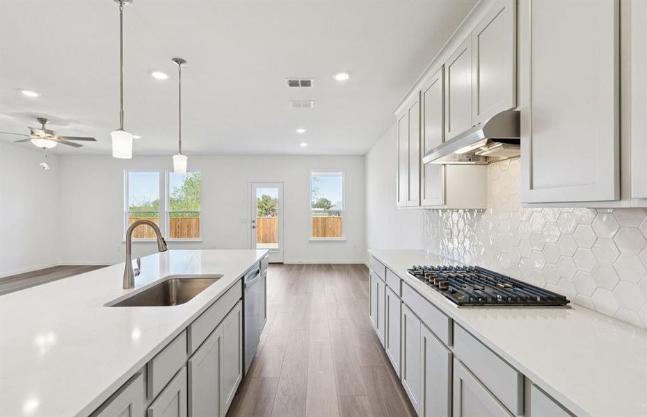 Abundant cabinet space in kitchen Abundant cabinet space in kitchen