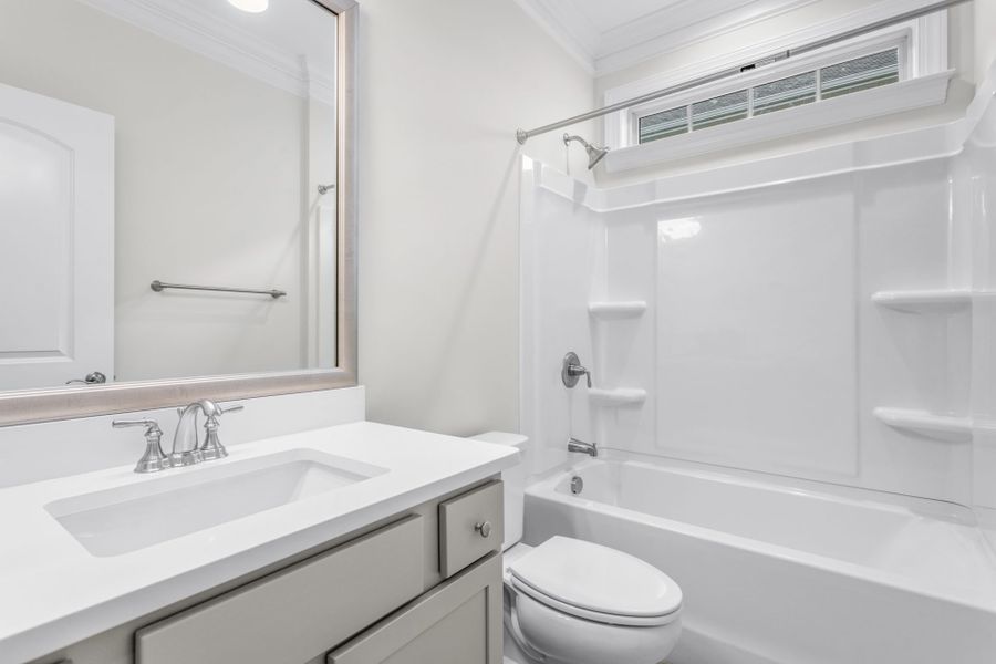 Representative furnished interior of a home built from the Ellington by Keystone Homes NC in Weybridge, Burlington (Image 20).