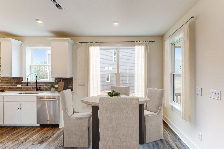 Furnished interior view inside a new home in Friendship Village: Friendship Village Single-Family, Apex (Image 9).