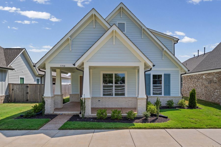 Front exterior of a new home in Myers Park, Arlington, TN, highlighting curb appeal (Image 1). Front exterior of a new home in Myers Park, Arlington, TN, highlighting curb appeal (Image 1).