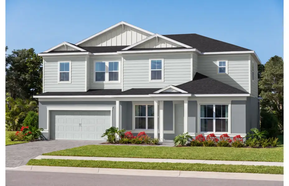 Representative exterior photo of a completed home built from the Newlyn by Pulte Homes in Stonehill, Howey-in-the-Hills, FL (Image 21).