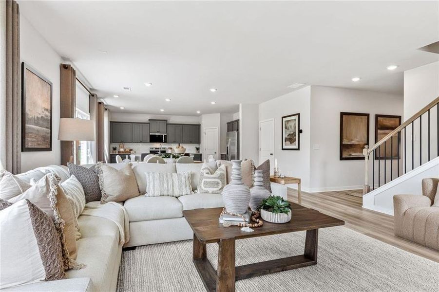 Furnished interior view inside a new home in Oak Grove Glen, Snellville (Image 27).