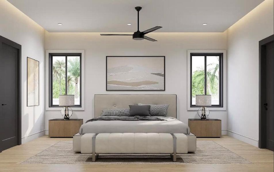 Furnished interior view inside a new home in , Delray Beach (Image 6).