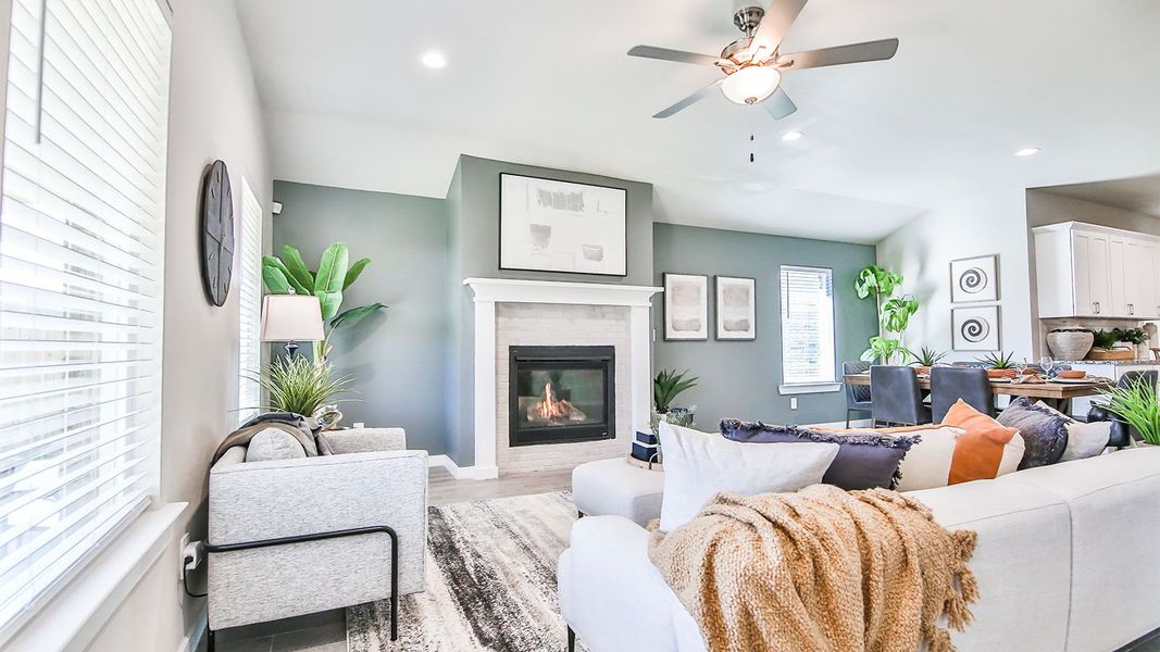 Representative furnished interior of a home built from the The Kingston by D.R. Horton in Abbey Glen, Lubbock (Image 28). Representative furnished interior of a home built from the The Kingston by D.R. Horton in Abbey Glen, Lubbock (Image 28).
