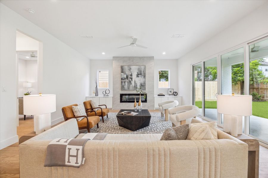 Furnished interior view inside a new home in , Houston (Image 7). Furnished interior view inside a new home in , Houston (Image 7).