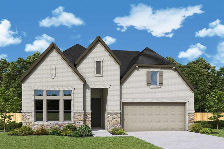 Front exterior of a new home in , Fort Worth, TX, highlighting curb appeal (Image 1). Front exterior of a new home in , Fort Worth, TX, highlighting curb appeal (Image 1).