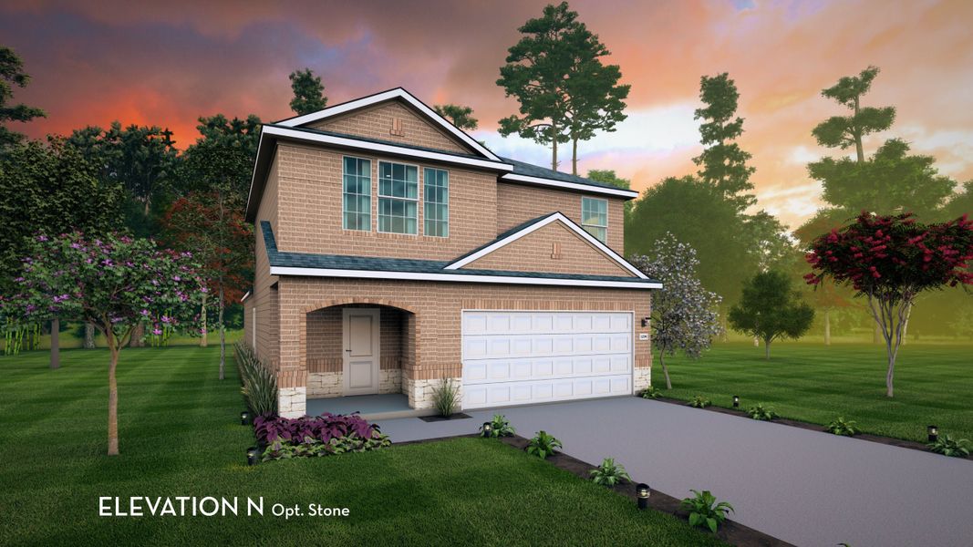 Representative exterior photo of a completed home built from the Ash by CastleRock Communities in Cool Water, Jarrell, TX (Image 20). Representative exterior photo of a completed home built from the Ash by CastleRock Communities in Cool Water, Jarrell, TX (Image 20).