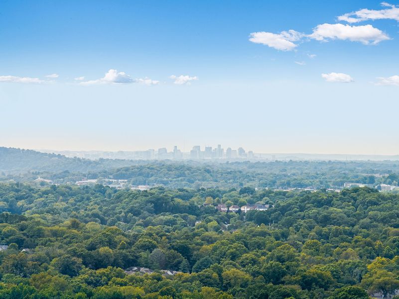 A city in the distance. A city in the distance.