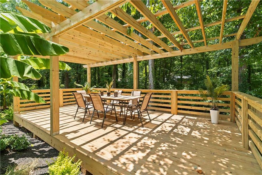 Exterior details and patio area of a home in , Atlanta (Image 55). Exterior details and patio area of a home in , Atlanta (Image 55).