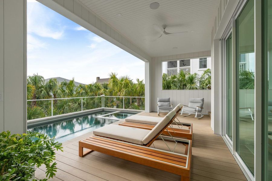 Exterior details and patio area of a home in , Isle Of Palms (Image 37).