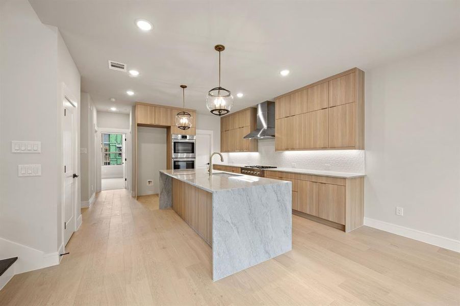 With outstanding storage and prep space, any chef would be prpud to call this kitchen their own!