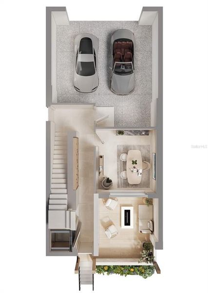 1st floor 3D rendering