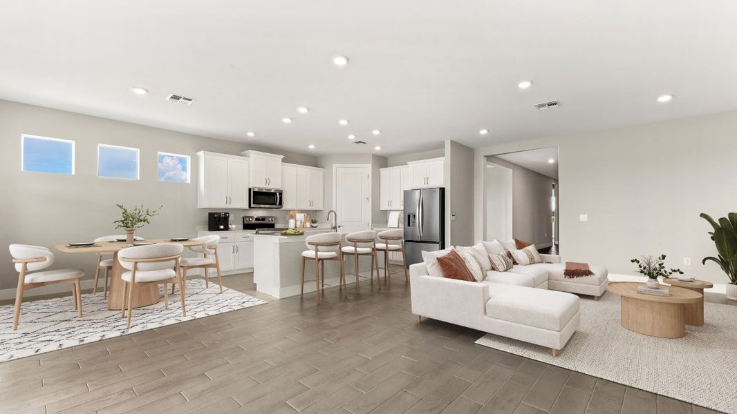 Representative furnished interior of a home built from the Shelby by D.R. Horton in Coral Bay - Express & Tradition, North Fort Myers (Image 8).