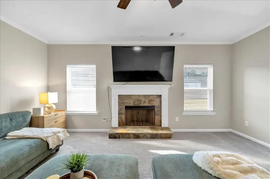 Furnished interior view inside a new home in Traditions at Cedarcrest, Dallas (Image 18).