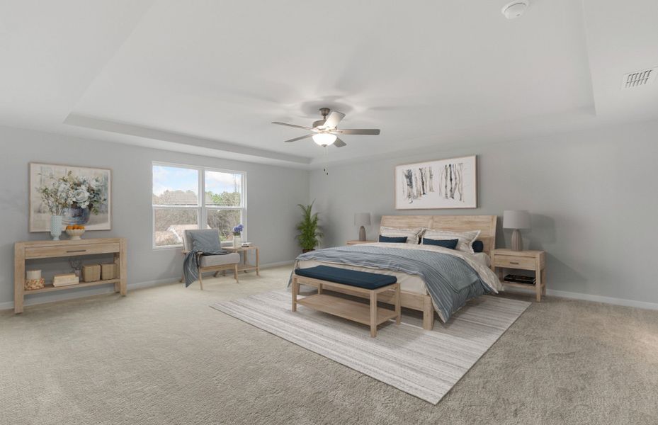 Furnished interior view inside a new home in Hamilton Place, Cartersville (Image 5).