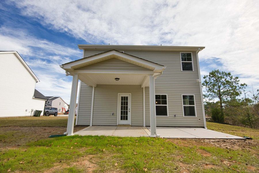 Covered Porch with Patio Option Covered Porch with Patio Option