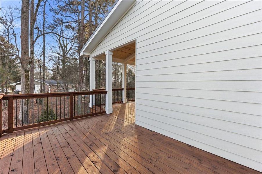 Exterior details and patio area of a home in , Buford (Image 30).