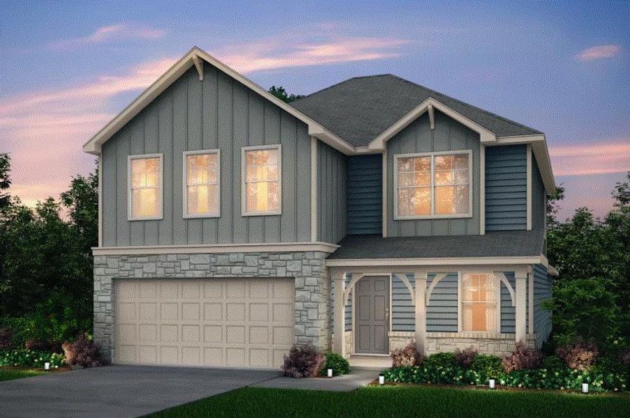 Pulte Homes, Granville elevation Z, rendering