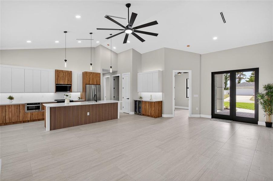 Furnished interior view inside a new home in , Cape Coral (Image 8). Furnished interior view inside a new home in , Cape Coral (Image 8).