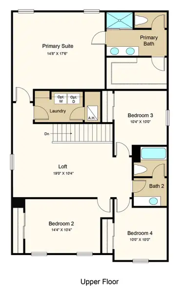2D floor plan layout of this home in Palm Wind, Hudson, FL (Image 3). 2D floor plan layout of this home in Palm Wind, Hudson, FL (Image 3).