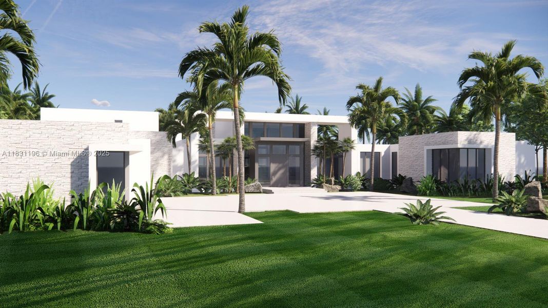 Front exterior of a new home in , Southwest Ranches, FL, highlighting curb appeal (Image 12). Front exterior of a new home in , Southwest Ranches, FL, highlighting curb appeal (Image 12).