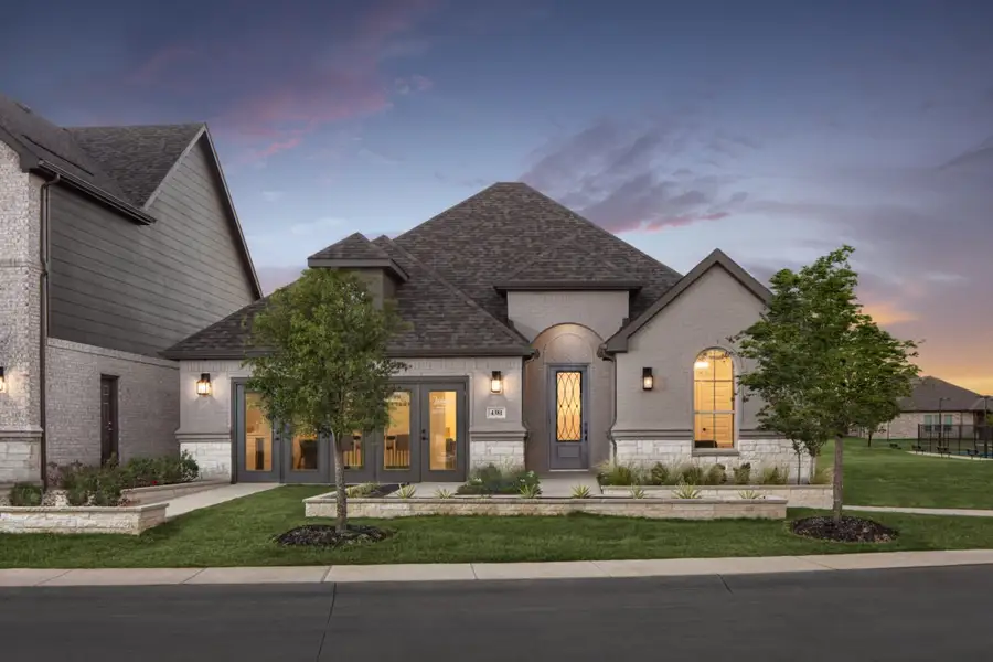 Representative exterior photo of a completed home built from the Torino by Ladera Texas in Ladera at The Reserve, Mansfield, TX (Image 20). Representative exterior photo of a completed home built from the Torino by Ladera Texas in Ladera at The Reserve, Mansfield, TX (Image 20).