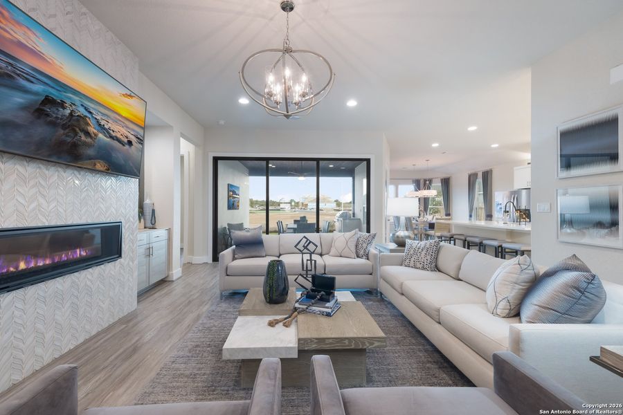 Furnished interior view inside a new home in Veramendi, New Braunfels (Image 8).