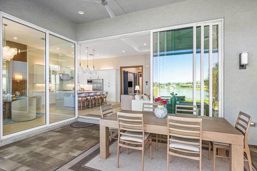 Furnished interior view inside a new home in , Boynton Beach (Image 36).