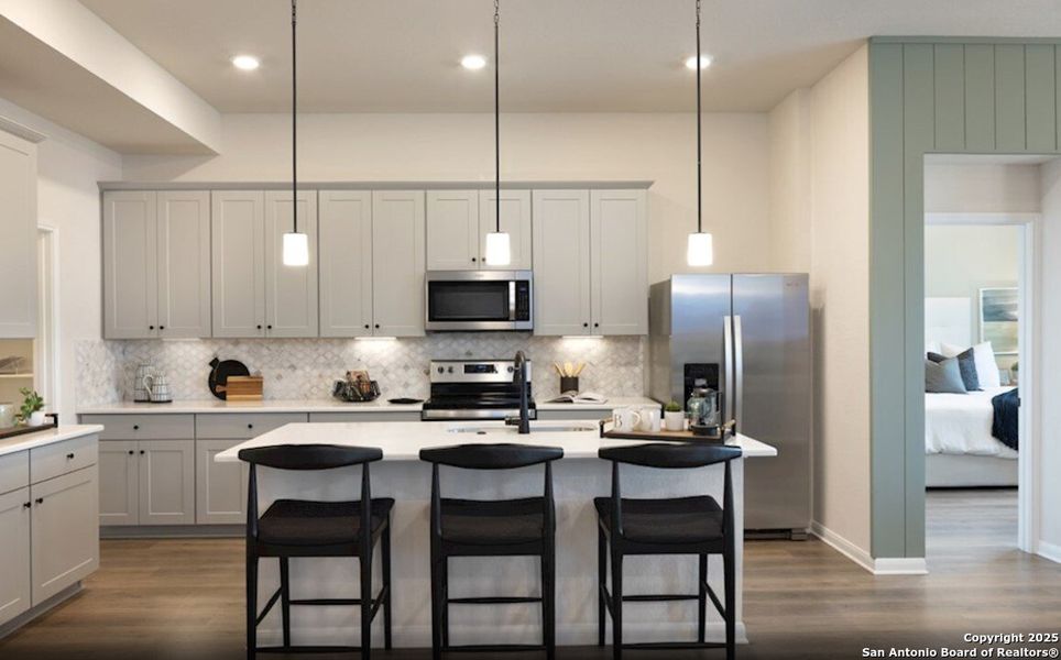 Furnished interior view inside a new home in Comanche Ridge, San Antonio (Image 6).