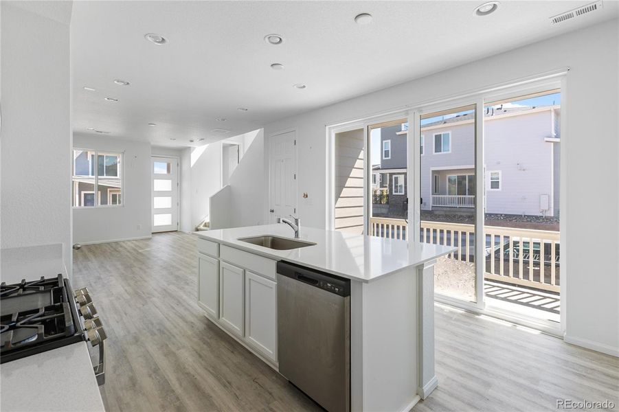 Furnished interior view inside a new home in Urban Collection at Palmer Village, Colorado Springs (Image 15).