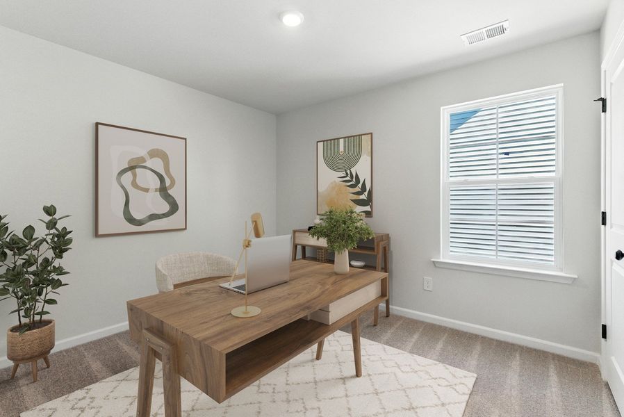 Representative furnished interior of a home built from the Dabney - Vanguard Collection by Mungo Homes in Pineland Preserve, Summerville (Image 10).