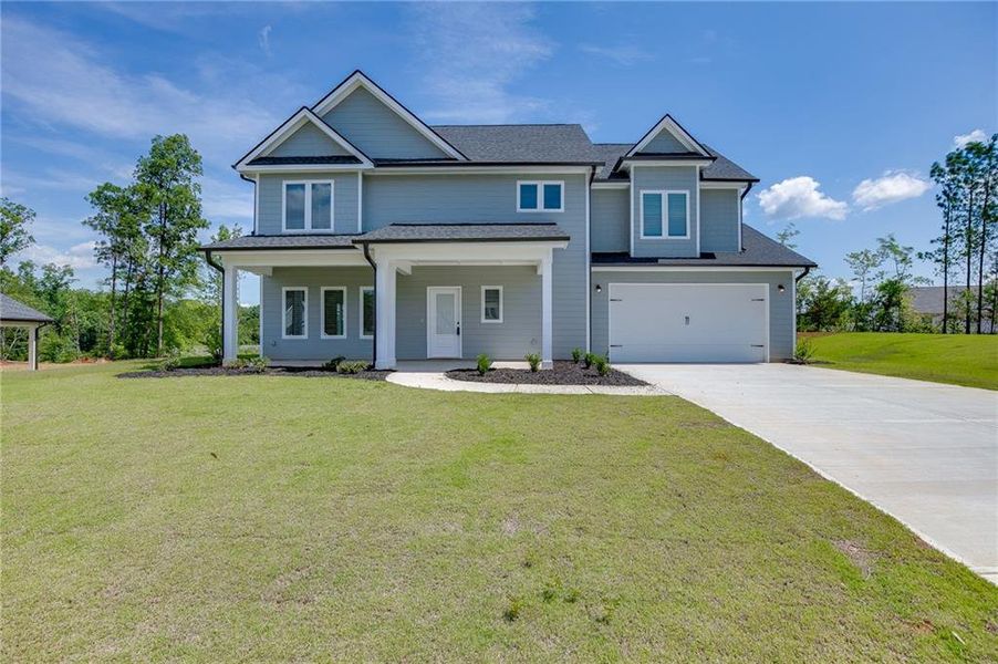 Front exterior of a new home in , Toccoa, GA, highlighting curb appeal (Image 2). Front exterior of a new home in , Toccoa, GA, highlighting curb appeal (Image 2).