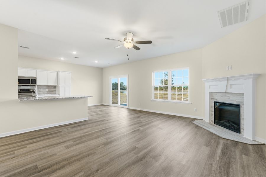 Representative unfurnished interior of a home built from the The Catherine by RTS Homes in The Village at Sassafras, Allenhurst (Image 18).