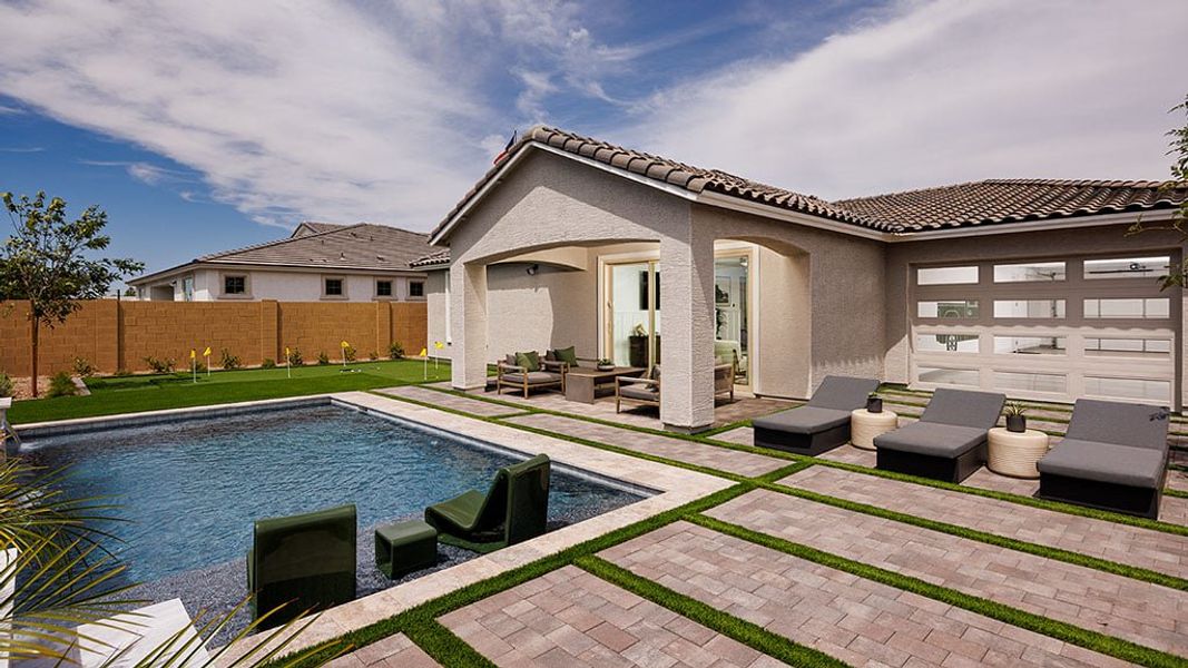 Representative exterior details of a home built from the Compass by Taylor Morrison in Salero Journey Collection, Phoenix (Image 3). Representative exterior details of a home built from the Compass by Taylor Morrison in Salero Journey Collection, Phoenix (Image 3).