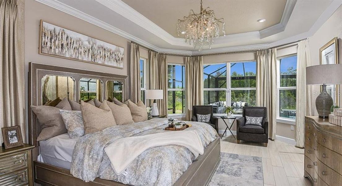 Furnished interior view inside a new home in Esplanade at Wiregrass Ranch, Wesley Chapel (Image 10).