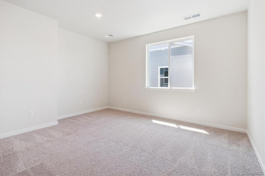 Spacious, unfurnished interior of a new home in Paired Homes at Alder Creek, Parker (Image 26). Spacious, unfurnished interior of a new home in Paired Homes at Alder Creek, Parker (Image 26).