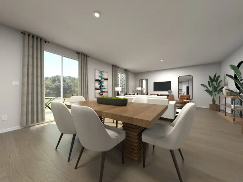 Furnished interior view inside a new home in Hillside Groves, Howey-in-the-Hills (Image 4).