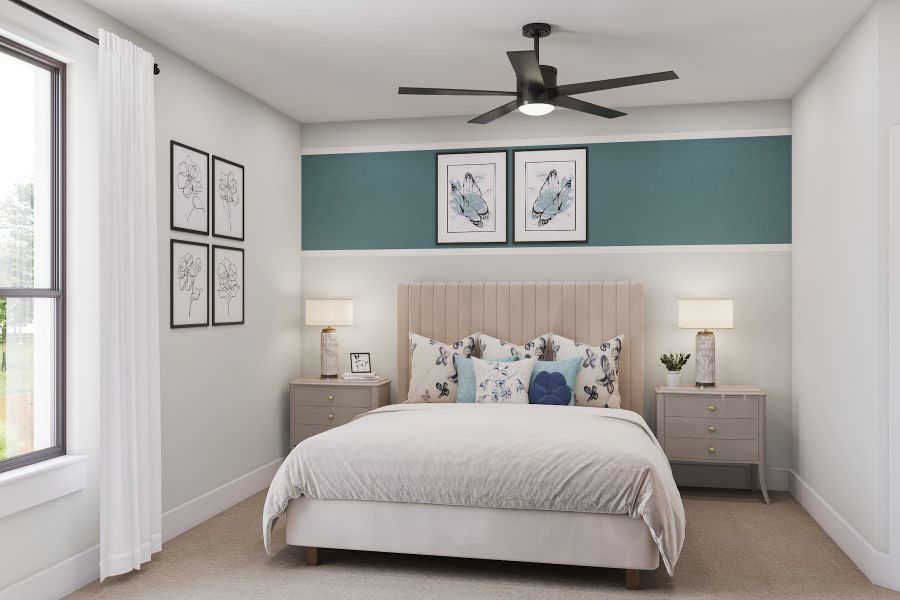 Representative furnished interior of a home built from the Veneto by Tri Pointe Homes in Legacy Grove, Montgomery (Image 25).