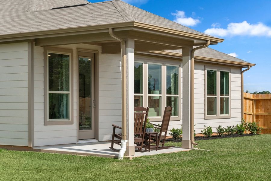 Optional covered back patio