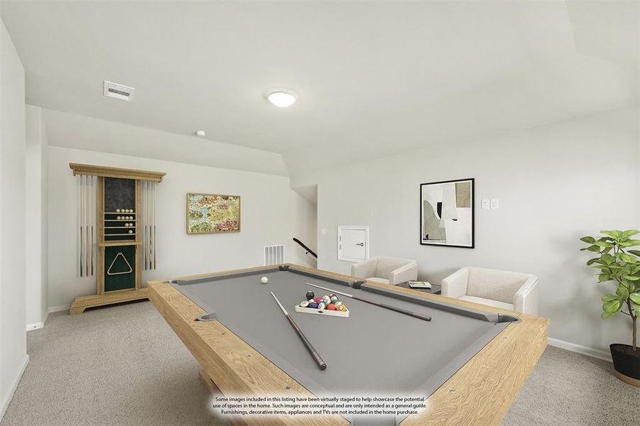 Furnished interior view inside a new home in Heartland Elements, Crandall (Image 6). Furnished interior view inside a new home in Heartland Elements, Crandall (Image 6).