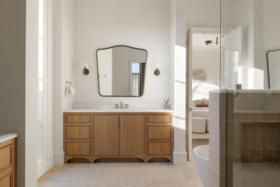 Furnished interior view inside a new home in , Frisco (Image 30).