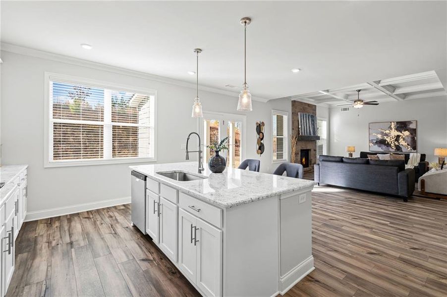 Furnished interior view inside a new home in Overlook at Marina Bay, Gainesville (Image 28).