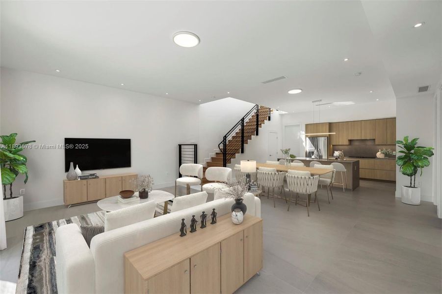 Living-Dining [Virtually Staged]