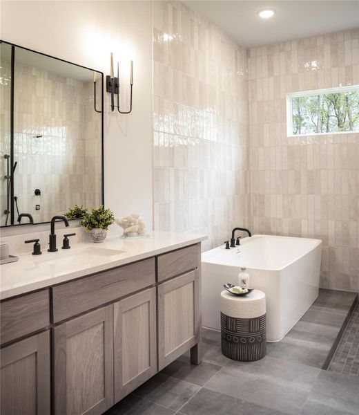 Furnished interior view inside a new home in The Highlands, Porter (Image 13).