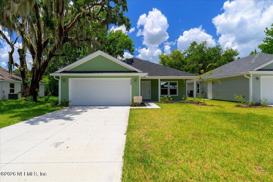 Front exterior of a new home in , Palatka, FL, highlighting curb appeal (Image 2). Front exterior of a new home in , Palatka, FL, highlighting curb appeal (Image 2).