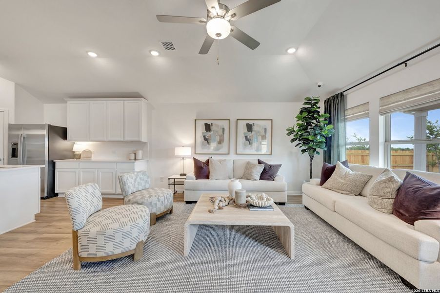 Furnished interior view inside a new home in Verano Farms, Von Ormy (Image 15).