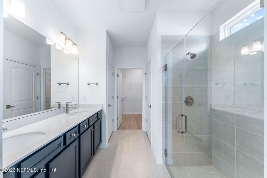 Furnished interior view inside a new home in Del Webb Wildlight, Wildlight (Image 15).