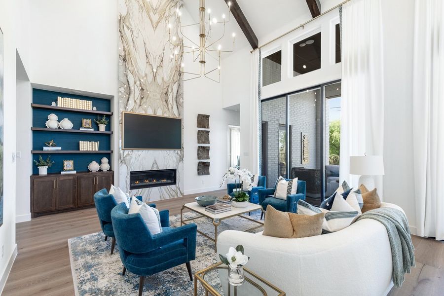 Representative Family Room - some options shown